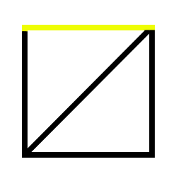 The side length of the square