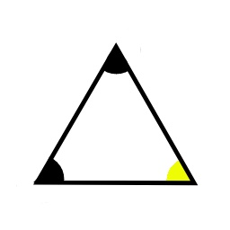 The first angle of a triangle